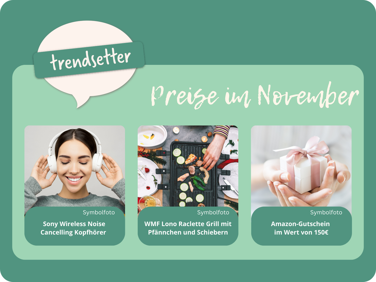 Trendsetter Preise im August